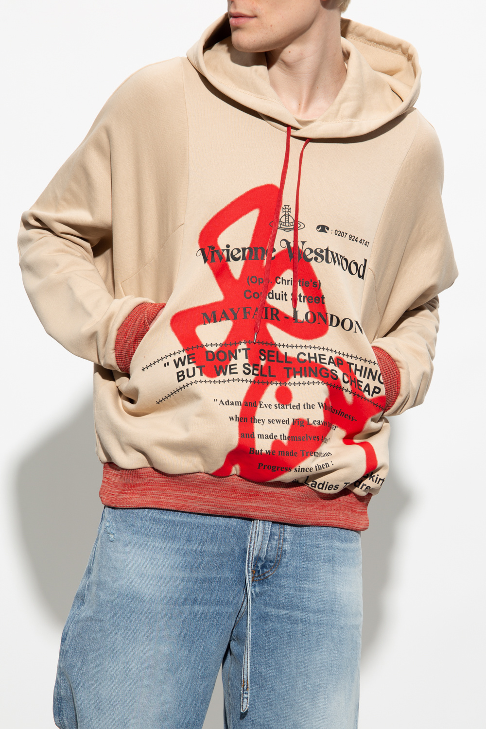 SchaferandweinerShops SX - teen logo lettering hoodie Nude